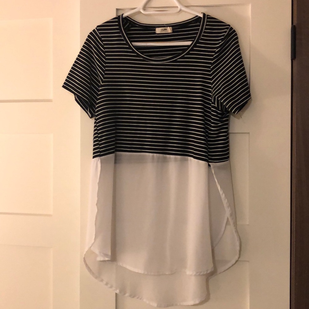 Black and white shirt